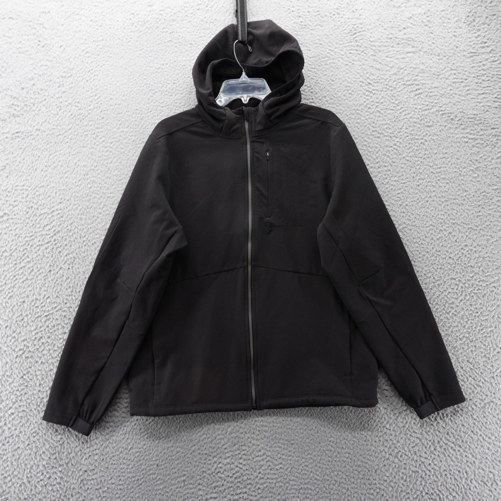 VRST Mens Cold Weather Performance Jacket Black Small Hooded Water Resistant NEW